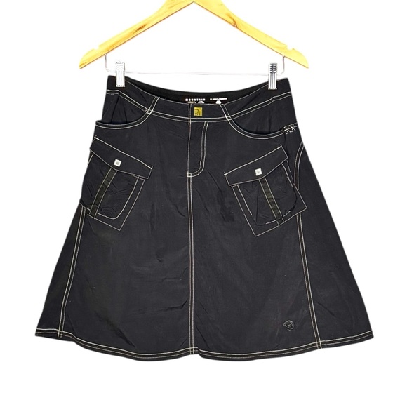 Mountain Hardwear Women’s Skirt Lot Size 4 Black & Gray Nylon Outdoor Travel 20” - Picture 5 of 8